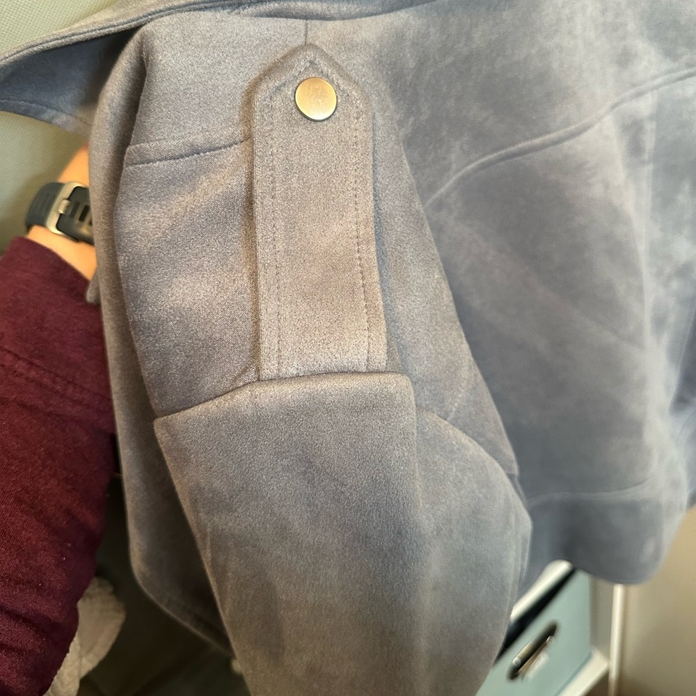 BB Dakota faux suede blue jacket - Picture 2 of 6